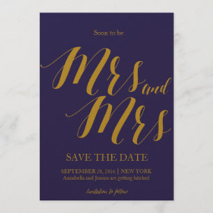 Convites Em breve Sra e Sra Lésbicas Salve a data