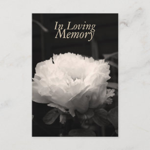Convites Em celebração Loving da peônia da memória da v