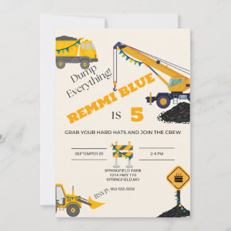 Convites Em Construção! Aniversário