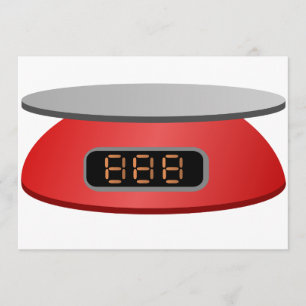 Convites em escala de cozinha