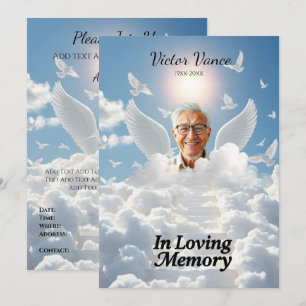 Convites Em Memória Amorosa,Cartão personalizado, rip, trib