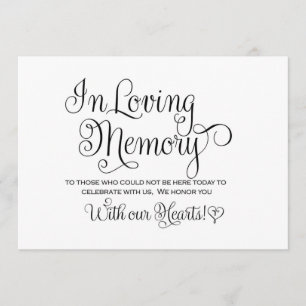 Convites Em Memórias de Amor Sinal de Casamento