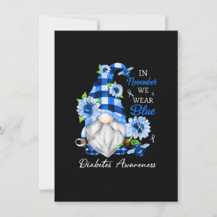 Convites Em novembro, Vestimos a consciência da diabetes az