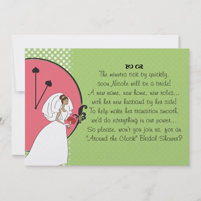 Convites "Em torno chá de panela do pulso de disparo" (Frente)