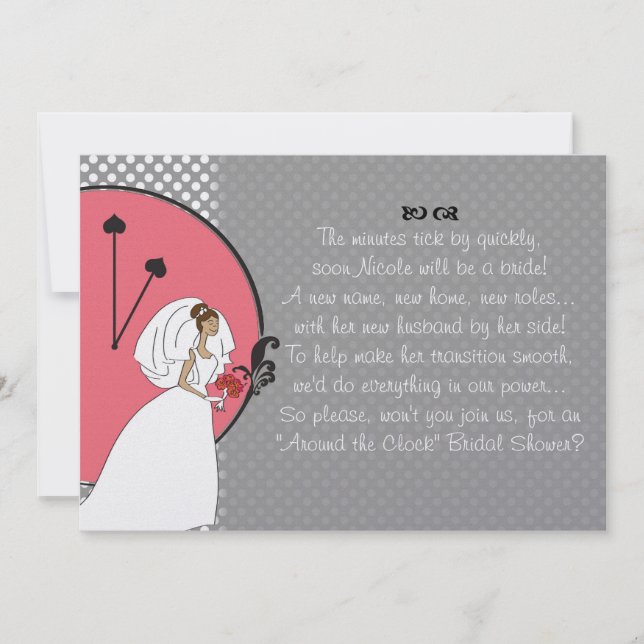 Convites "Em torno chá de panela do pulso de disparo" (Frente)