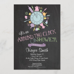 Convites Em torno do chá de panela do pulso de disparo