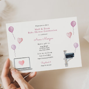 Convites Email de chá de fraldas e Celebração de Chá de fra