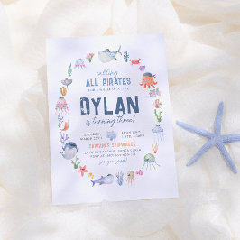Convites Embaixo do Oceano Oceano Oceano, Boys Pirata Anive