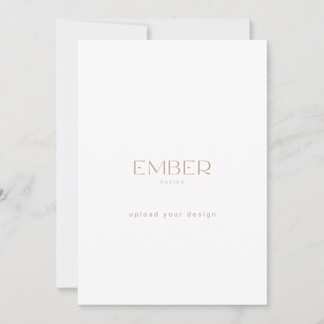 Convites Ember Papier 5x7 Enviar seu Design (Frente)
