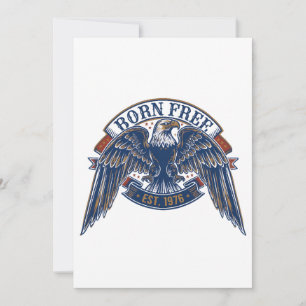 Convites Emblema de Águia com Faixa Born Free, Águia Majest