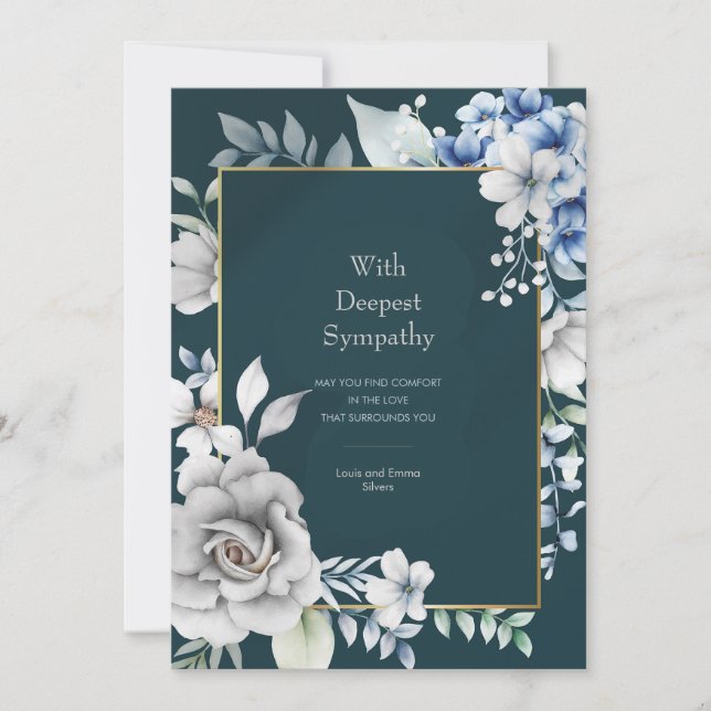 Convites Embrace Condolence Card (Frente)