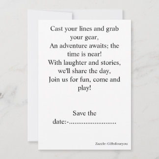 Convites Embrace Your Fishing Disorder