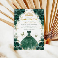 Emerald Green Rosa Quinceañera Princess Dress Inv