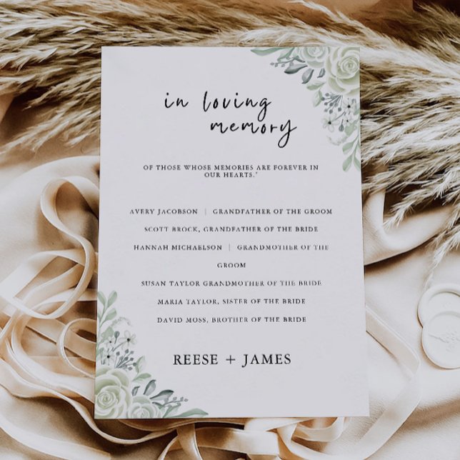 Convites Emerald Green Wedding Em Sinal De Memória Adorador (Emerald Green Wedding In Loving Memory Sign, Invitation)