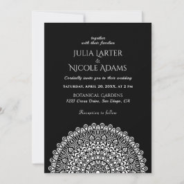 Convites Emerald Green Wild Amazon Forest Mandala Wedding I