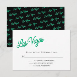 Convites Emerald Las Vegas Sparkles Wedds RSVP