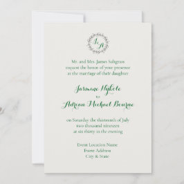 Convites Emerald Vine Wedding