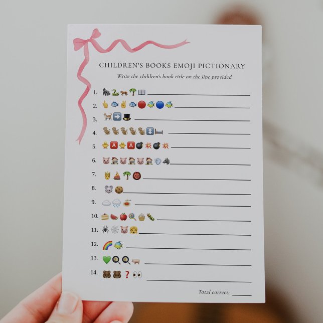 Convites Emoji Pictionary Game dos Livros Infantis (Criador carregado)