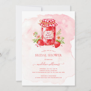 Convites Emperramento de morango embalado com Chá de panela