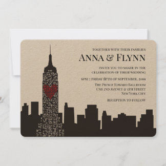 Convites Empire State Nova Iorque Skyline Cityscape
