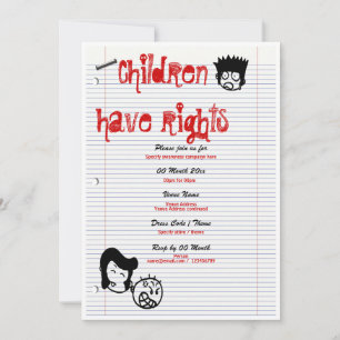 Convites Empresa de campanha de sensibilização para os di