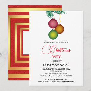 Convites Empresa de decorações de árvores e mistos de Natal