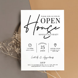 Convites Empresa Imobiliária Branca Negra de Casa Aberta Mo