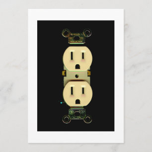 Convites Empresas elétricas de eletricidade de tomada por 