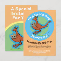 Encantado canguru engraçado e cartoon koalas