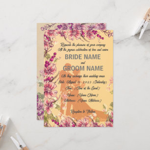 Convites "Encantado Elegantemente: Um Casamento Inspirado N