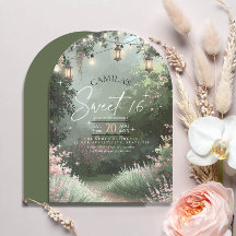 Encantado Jardim Sweet 16 Pink Arch ID1163