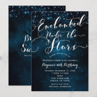 ENCANTADO SOB AS ESTRELAS Céus Azuis Estrelados