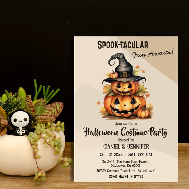 Convites Encantando a festa do Dia das Bruxas da Bruxa Enca (Criador carregado)