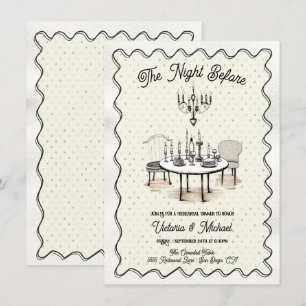 Convites Encantando A Noite Antes Do Janto De Ensaio
