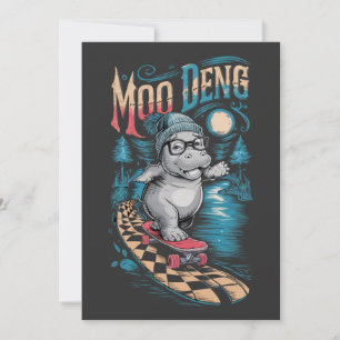 Convites Encantando Moo Deng Hippo