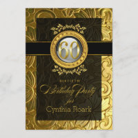 Encanto elegante 60th aniversário gravado