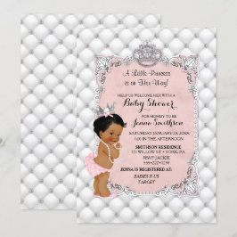 Convites Encanto étnico da princesa bebé dos diamantes das