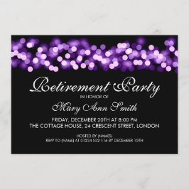 Convites Encanto roxo elegante de Hollywood do partido de