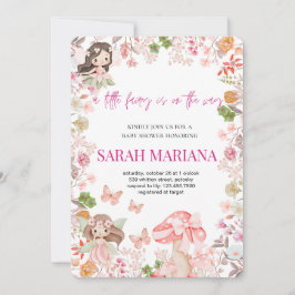 Convites Enchanted Fairy Baby Shower 