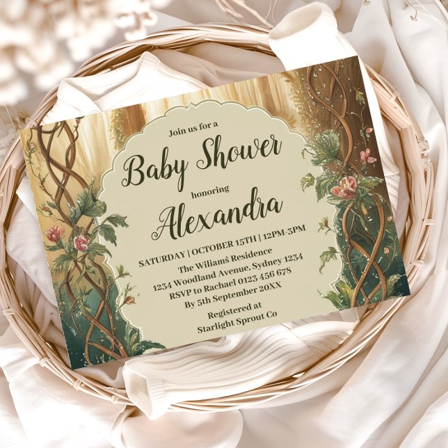 Convites Enchanted Forest  Baby Shower (Criador carregado)
