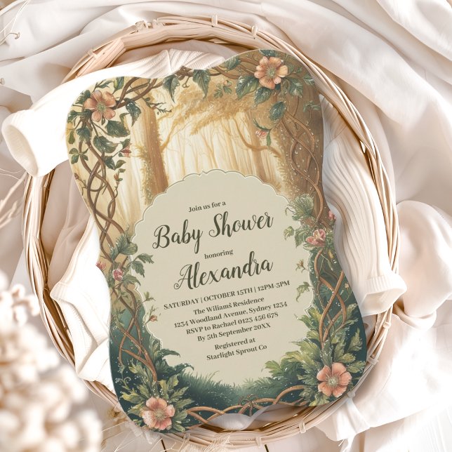 Convites Enchanted Forest  Baby Shower (Criador carregado)