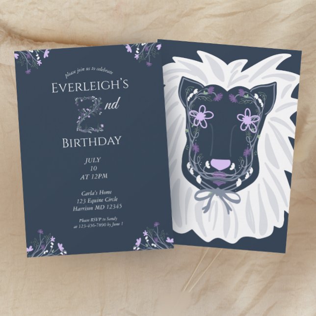 Convites Enchanted Jungle Lion Second Birthday (Criador carregado)