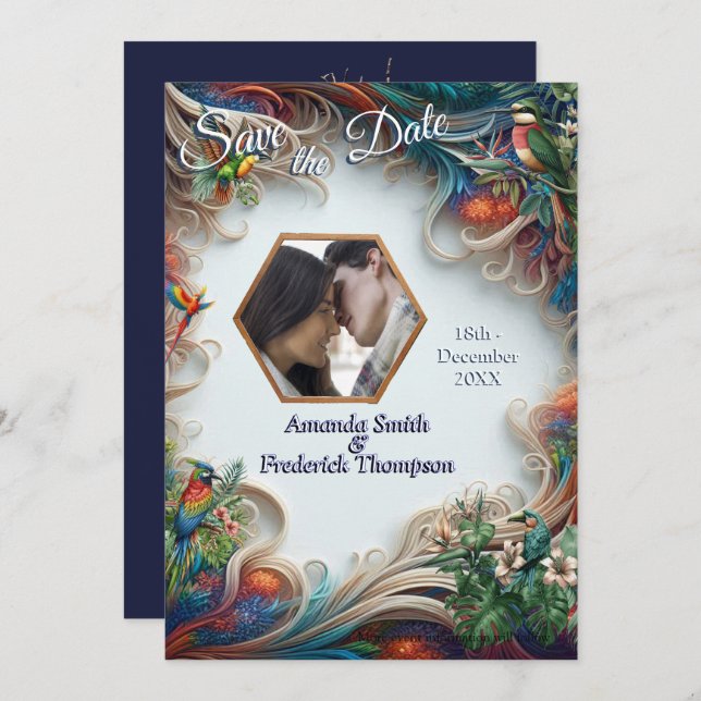 Convites Enchanted Magical Fantasy Creations  (Frente/Verso)