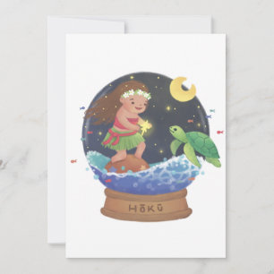 Convites Encontrando Hoku: A Ilustração Estrela