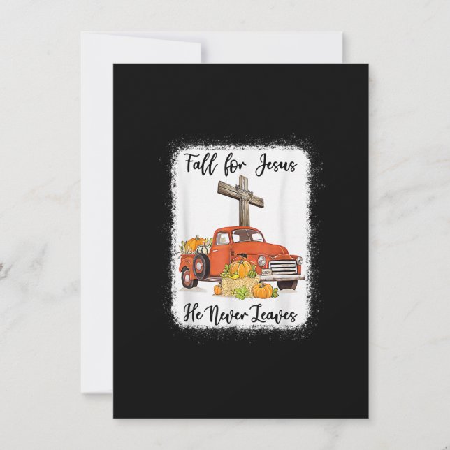Convites Encontre Jesus Ele Nunca Deixa Caminhão de Abóbora (Frente)