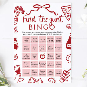 Convites Encontre o Convidados Bingo Jogo de Chá de Noiva A
