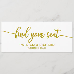 Convites Encontre seu Assento Título do Gráfico de Assentos