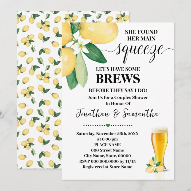 Convites Encontrei Seu Chá De Casais De Compressão Principa (Frente/Verso)