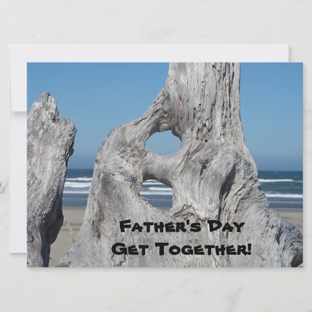 Convites Encontro do Dia dos Pais! Convites! Oceano Azul (Frente)