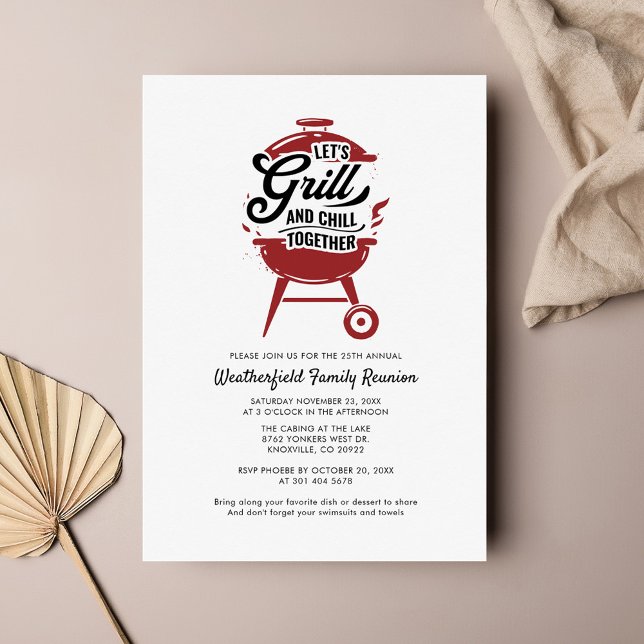 Convites Encontro Familiar Churrasco Anual de Verão (Criador carregado)